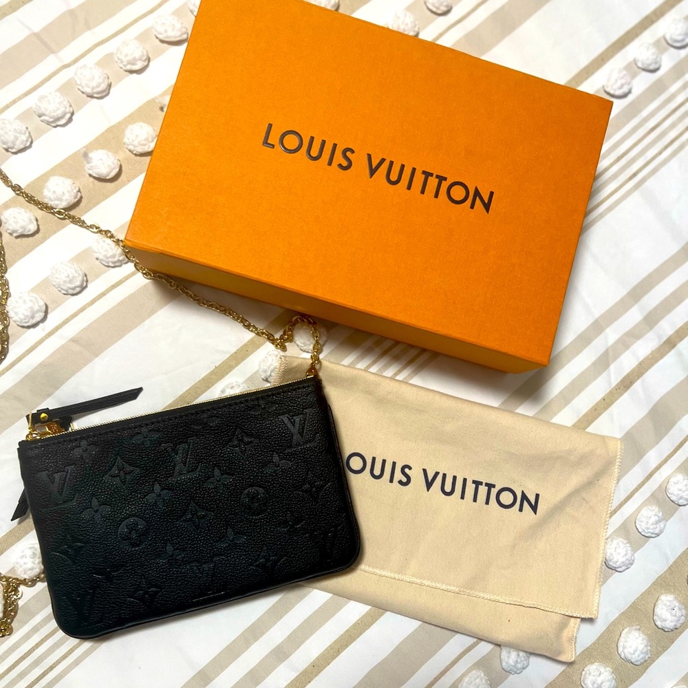 Authentic!! Louis Vuitton Double Zip Pochette M68568